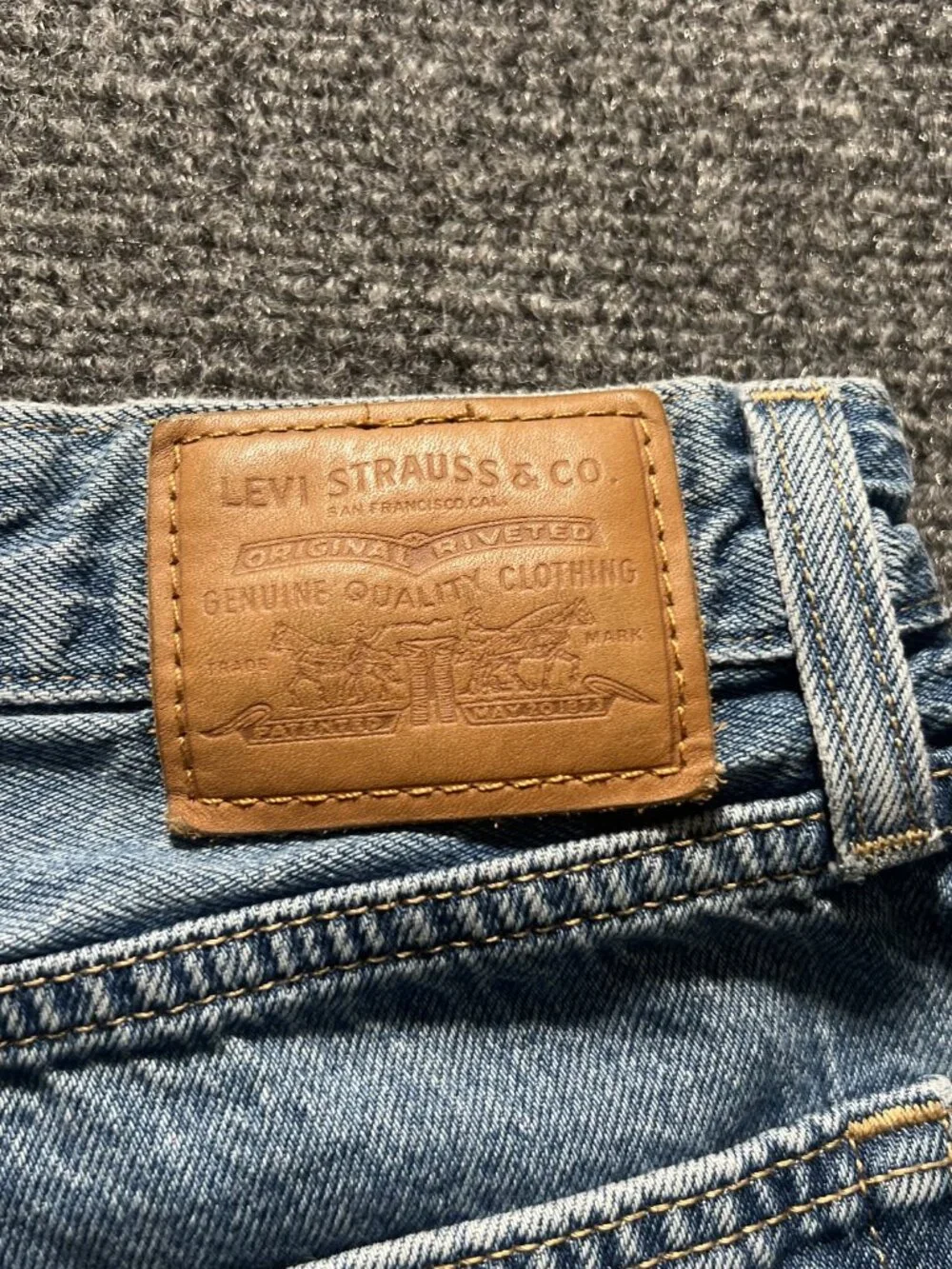 Levi's Baggy Dad Jeans Womens 29 Light Blue Wide-Leg Denim